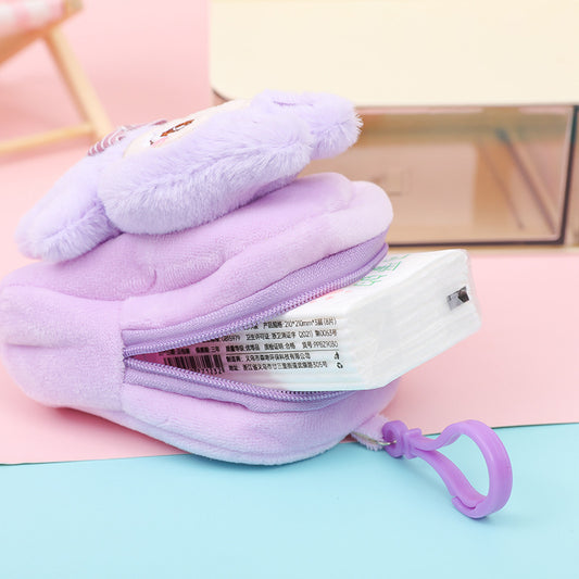 Monedero de Peluche Estilo Mochila La Bubu 🎒🐻✨
