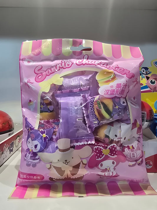 Bolsita rellena de gomitas hamburgesas