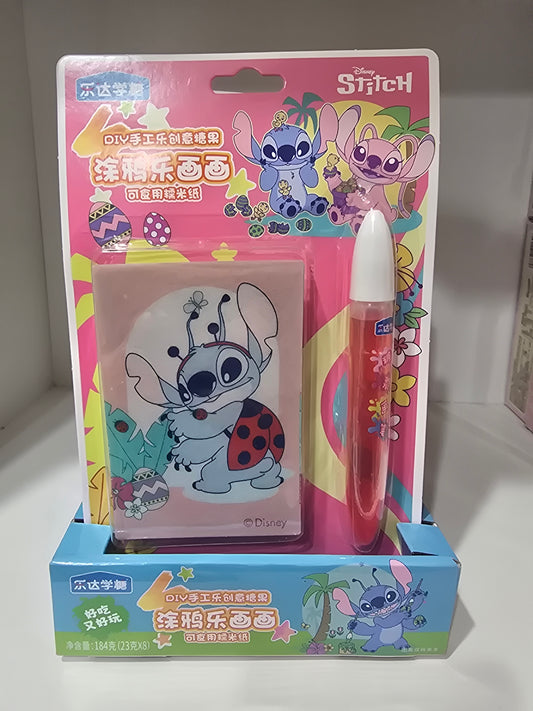 Hoja comestible con caramelo Stitch
