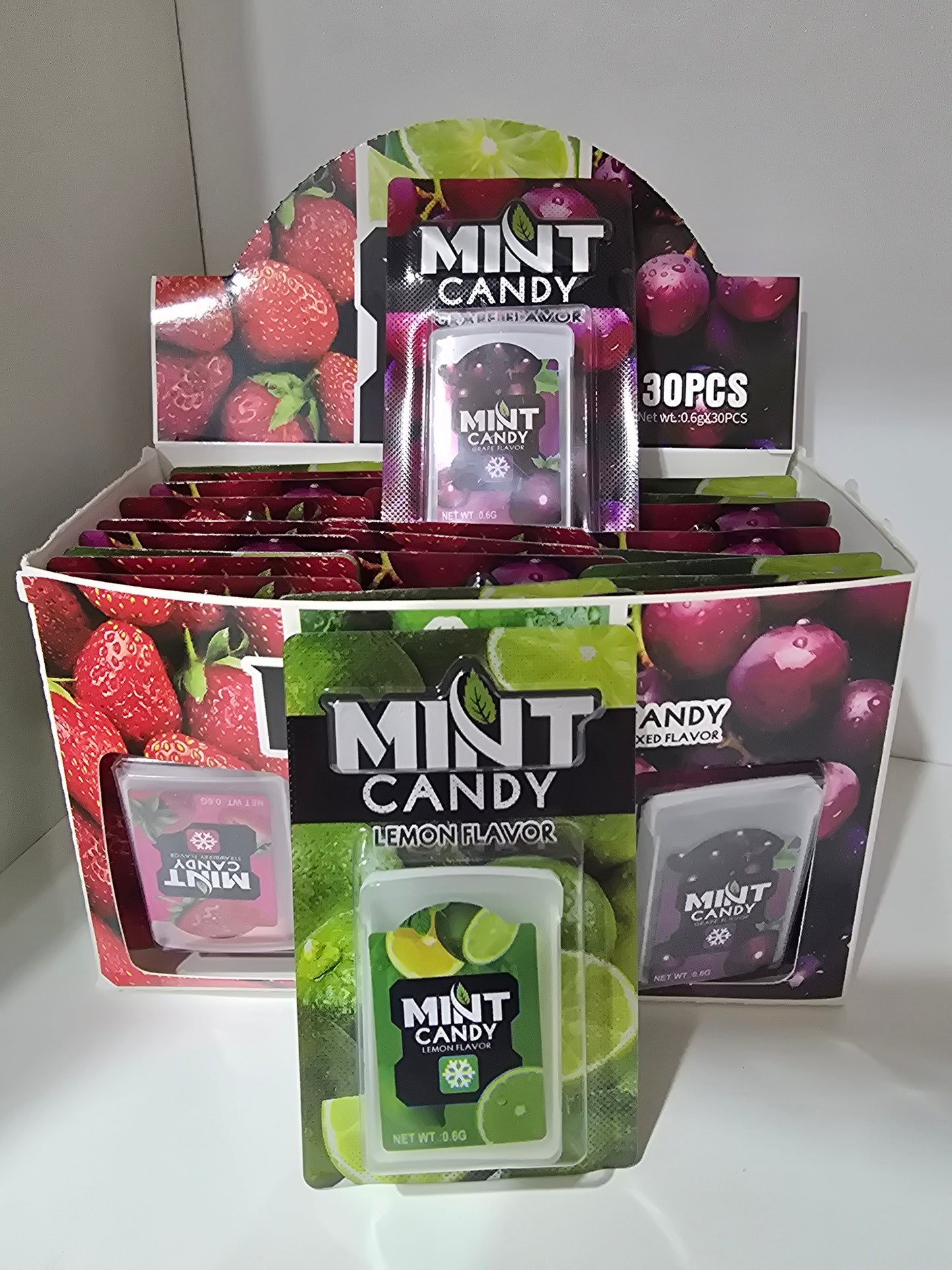 Candy menta formato hoja comestible