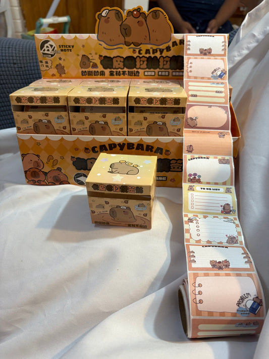 Caja Stikers Note Capibara