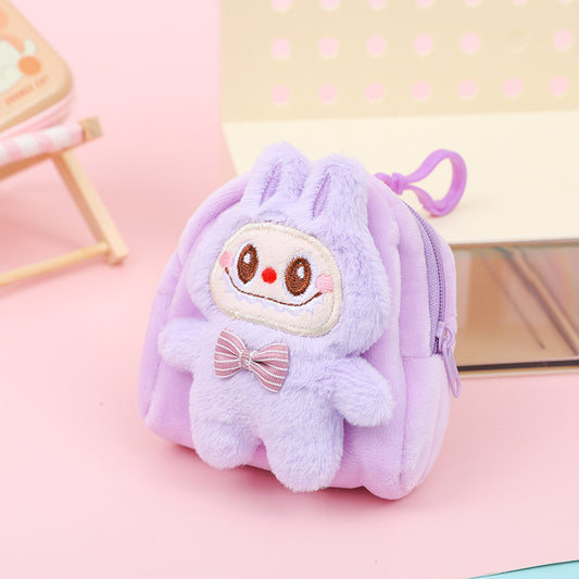 Monedero de Peluche Estilo Mochila La Bubu 🎒🐻✨