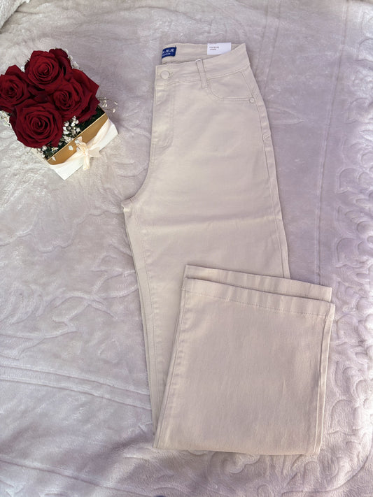 Pantalón Flare Beige