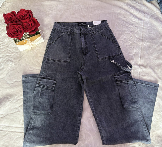 Pantalón Cargo Negro