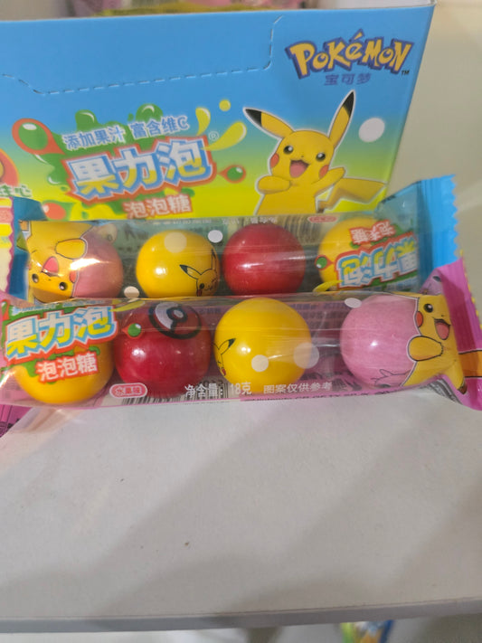 Chicle con dibujo pokemon