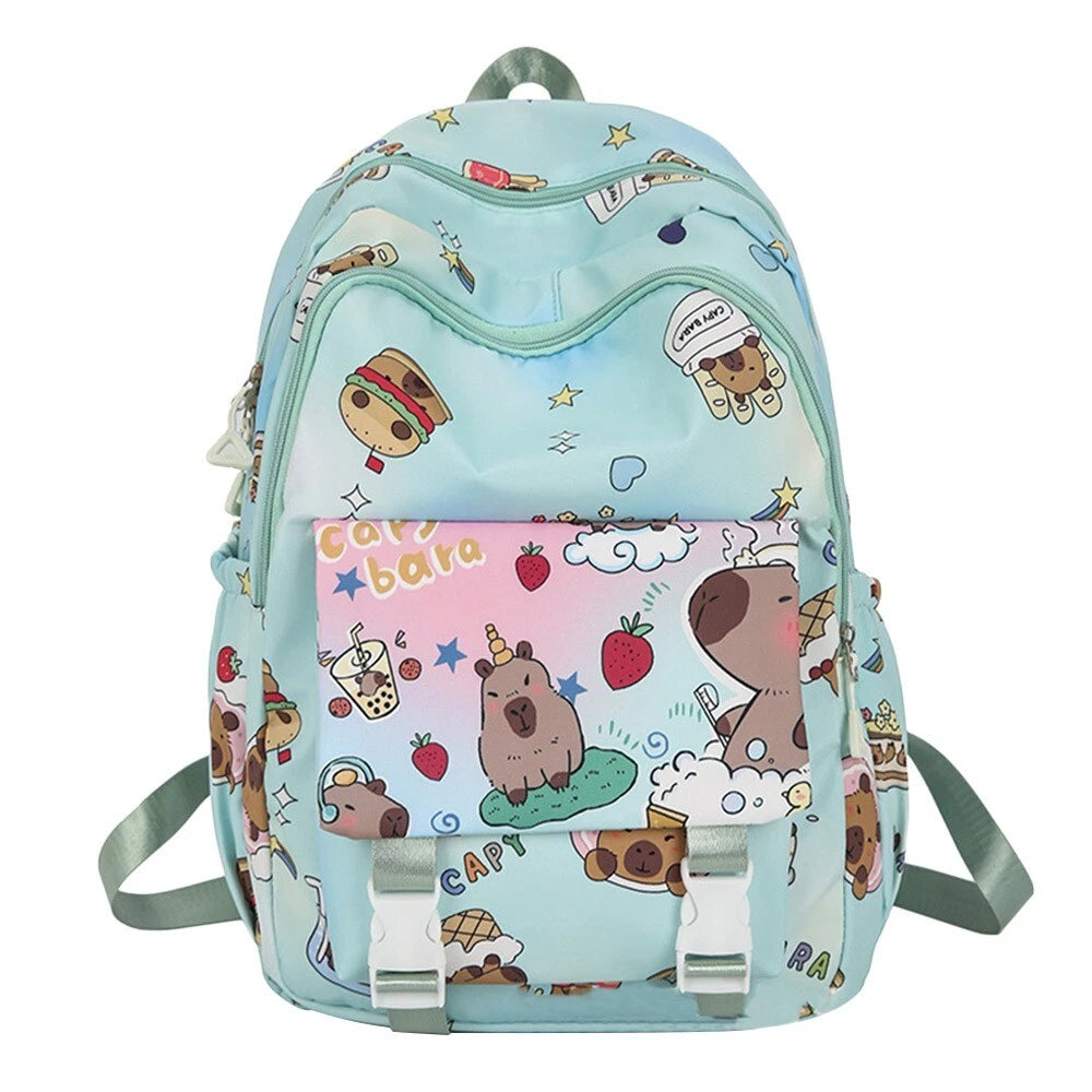 Mochila Broches Gran Capacidad Capibara